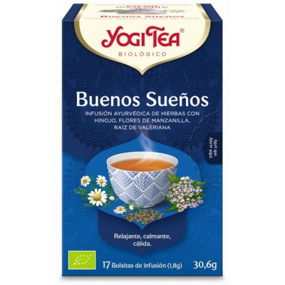 Yogi Tea Bio Cha Boas Noites 17 Saq | Farmácia d'Arrábida