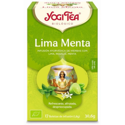 Yogi Tea Bio Cha Lima Menta 17 Saq | Farmácia d'Arrábida