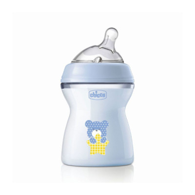 Chicco Biberão NaturalFeeling Boy +2M 250ml | Farmácia d'Arrábida