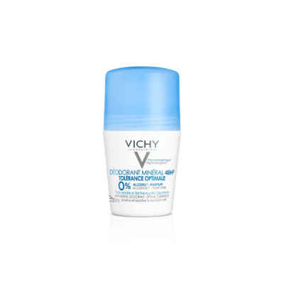 Vichy Deo Roll-On Minéral 48h Optimale Tolérance 50ml | Farmácia d'Arrábida