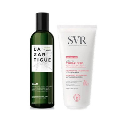 Lazartigue Calm Châmpo + SVR Topialyse Creme | Farmácia d'Arrábida