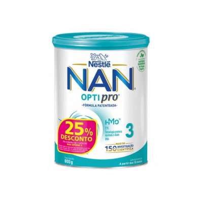 NAN Optipro 3 Leite +12M 800g 25% Desconto