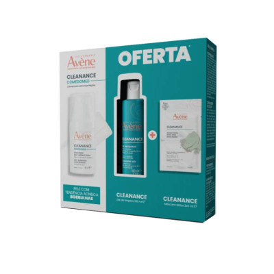 Avène Cleanance Comedomed + Gel de Limpeza + Máscara Detox | Farmácia d'Arrábida