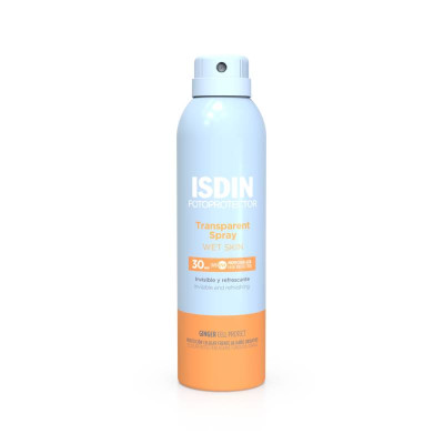 ISDIN Fotoprotector Transparent Spray WET SKIN SPF30 250ml | Farmácia d'Arrábida