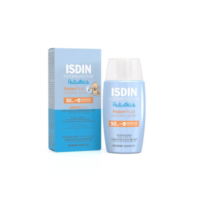 Isdin Fotoprotector Pediatrics Fusion Fluid Mineral Baby FPS50 50ml | Farmácia d'Arrábida