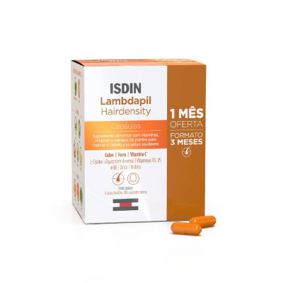 ISIDN Lambdapil Hairdensity 180 Cápsulas Oferta 1Mês | Farmácia d'Arrábida