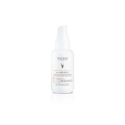 Vichy Capital Soleil Uv Age Daily Fluido Aquoso Antifotoenvelhecimento FPS50 40ml | Farmácia d'Arrábida