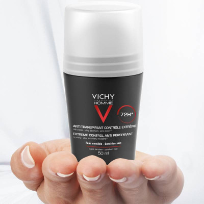 Vichy Homme Desodorizante Roll-On 72h 50ml | Farmácia d'Arrábida