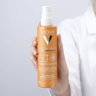 Vichy Capital Soleil Cell Protect Spray FPS 50+ 200ml | Farmácia d'Arrábida