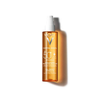 Vichy Capital Soleil Óleo Invisível Cell Protect FPS50+ 200ml | Farmácia d'Arrábida