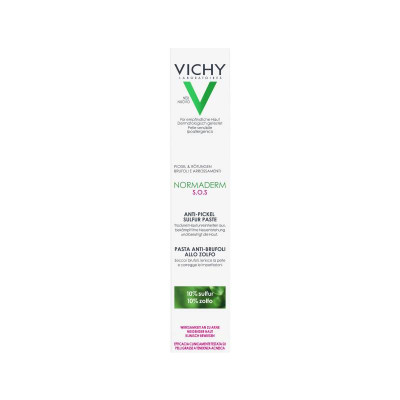 Vichy Normaderm Pasta de Enxofre Cuidado Localizado SOS 20ml | Farmácia d'Arrábida