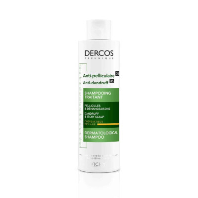 Dercos Champô Anticaspa DS Cabelo Seco 200ml | Farmácia d'Arrábida