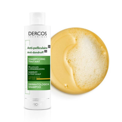 Dercos Champô Anticaspa DS Cabelo Seco 200ml | Farmácia d'Arrábida