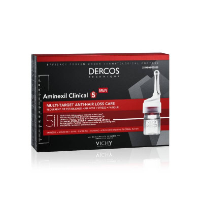 Dercos Aminexil Clinical 5 Homem 6mlx21 Ampolas | Farmácia d'Arrábida