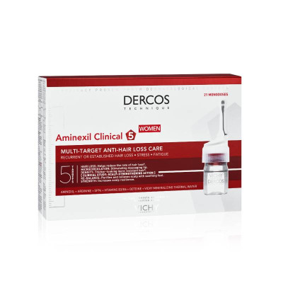 Dercos Aminexil Clinical 5 Mulher 6mlx21 Ampolas | Farmácia d'Arrábida