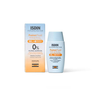 ISDIN Fotoprotector Fusion Fluid Mineral Rosto SPF50 50ml | Farmácia d'Arrábida