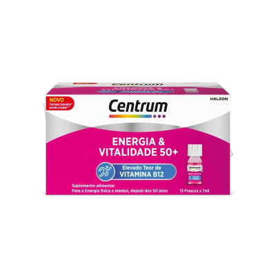 Centrum Energia & Vitalidade 50+ Frascos 15x7ml | Farmácia d'Arrábida