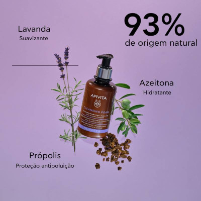 Apivita Espuma de Limpeza Cremosa Rosto & Olhos 200ml | Farmácia d'Arrábida