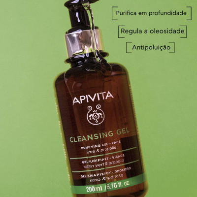 Apivita Gel Purificante Rosto 200ml | Farmácia d'Arrábida