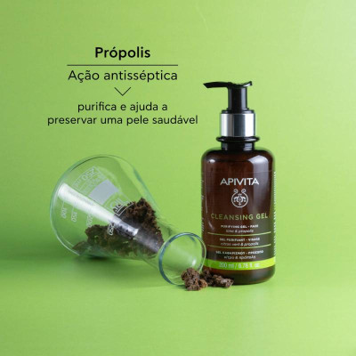 Apivita Gel Purificante Rosto 200ml | Farmácia d'Arrábida