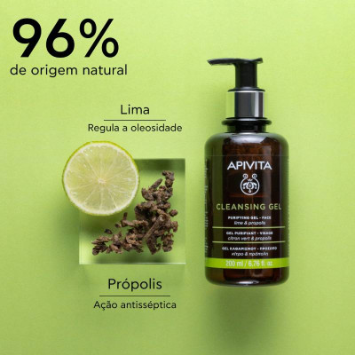 Apivita Gel Purificante Rosto 200ml | Farmácia d'Arrábida