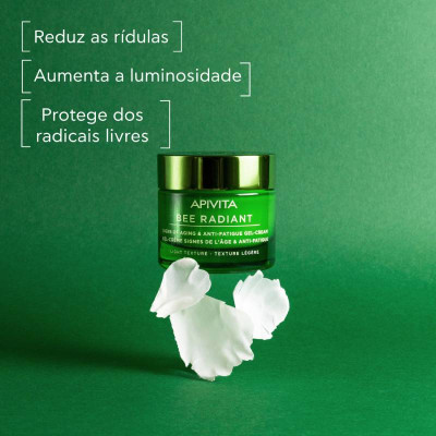 Apivita Bee Radiant Gel-creme Envelhecimento & Antifadiga Textura Ligeira 50ml | Farmácia d'Arrábida