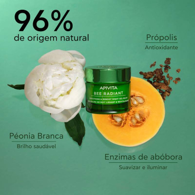 Apivita Bee Radiant Gel-bálsamo Noite 50ml | Farmácia d'Arrábida