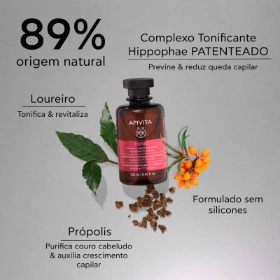 Apivita Champô Tonificante Mulher 250ml | Farmácia d'Arrábida