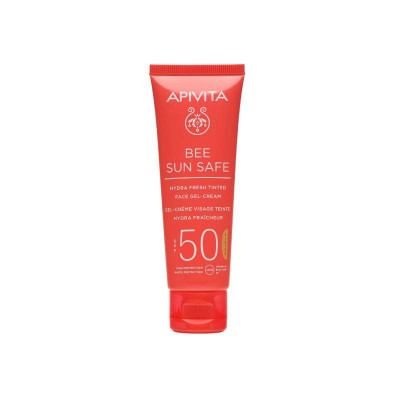 Apivita Bee Sun Safe Gel-Creme Hidra Refrescante SPF50 Com Cor 50ml | Farmácia d'Arrábida