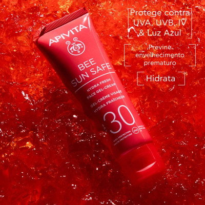 Apivita Bee Sun Gel-Creme Hidra Refrescante SPF30 50ml | Farmácia d'Arrábida