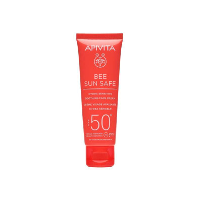 Apivita Bee Sun Safe Creme Apaziguante Hidra Sensitive SPF50+ 50ml | Farmácia d'Arrábida