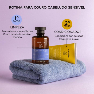 Apivita Champô Couro Cabeludo Sensível 250ml | Farmácia d'Arrábida