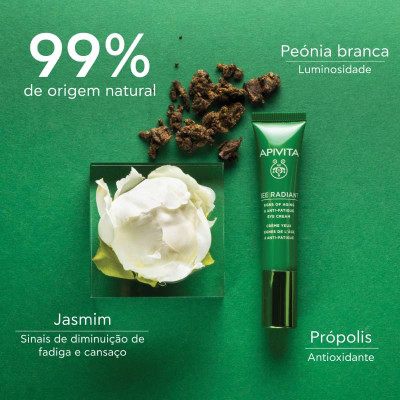 Apivita Bee Radiant Creme de Olhos 15ml | Farmácia d'Arrábida