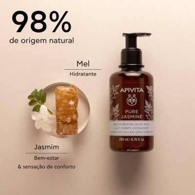 Apivita Pure Jasmine Leite Hidratante Corporal 200ml | Farmácia d'Arrábida