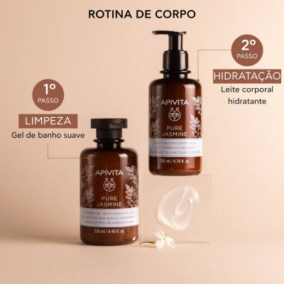 Apivita Pure Jasmine Leite Hidratante Corporal 200ml | Farmácia d'Arrábida