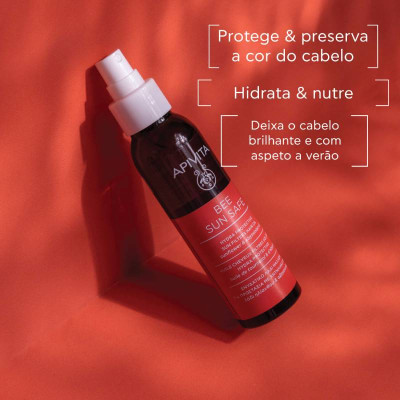 Apivita Bee Sun Safe Óleo Capilar Protetor Solar 100ml | Farmácia d'Arrábida