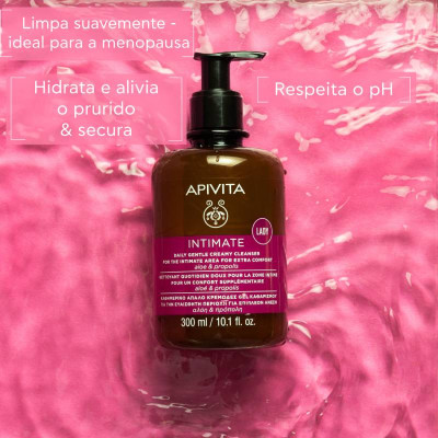 Apivita Intimate Lady Creme Limpeza Suave 300ml | Farmácia d'Arrábida