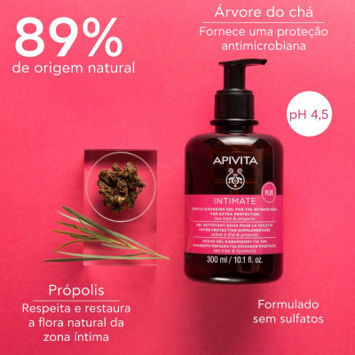 Apivita Intimate Gel Limpeza Proteção Extra 300ml | Farmácia d'Arrábida