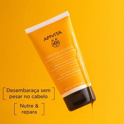 Apivita Condicionador Nutritivo & Reparador Cabelo Seco e Danificado 150ml | Farmácia d'Arrábida