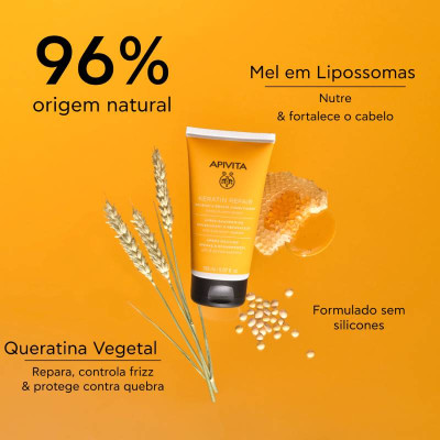 Apivita Condicionador Nutritivo & Reparador Cabelo Seco e Danificado 150ml | Farmácia d'Arrábida