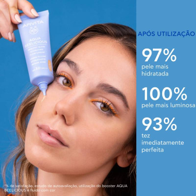 Apivita Aqua Beelicious Creme FPS30 Com Cor 40ml | Farmácia d'Arrábida