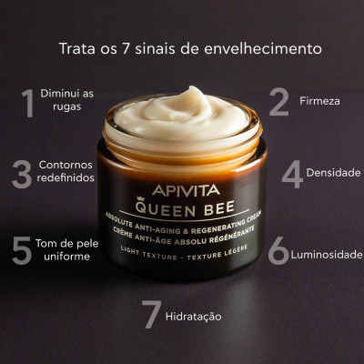 Apivita Queen Bee Creme Ligeiro 50ml | Farmácia d'Arrábida