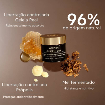 Apivita Queen Bee Creme Ligeiro 50ml | Farmácia d'Arrábida