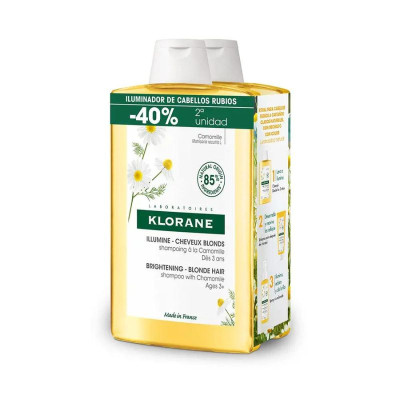 Klorane Champô De Camomila 400ml x 2 | Farmácia d'Arrábida