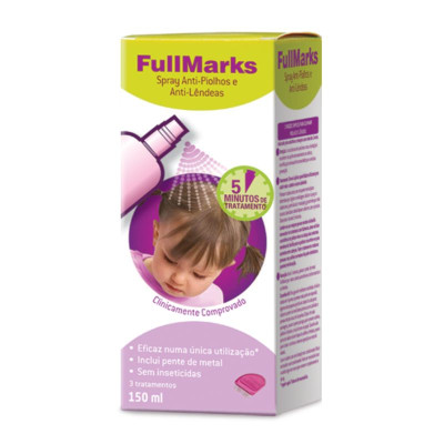 Fullmarks Spray Anti-Piolhos e Anti-Lêndeas 150ml | Farmácia d'Arrábida