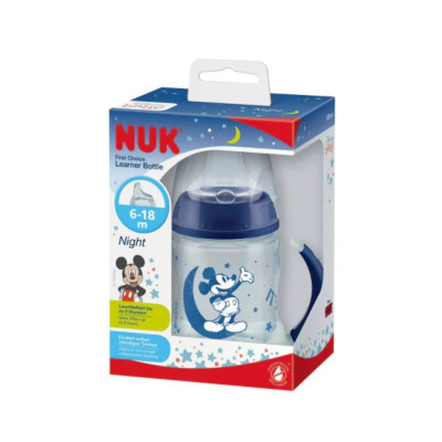 Nuk First Choice Biberão de Aprendizagem Mickey 6-18M 150ml | Farmácia d'Arrábida