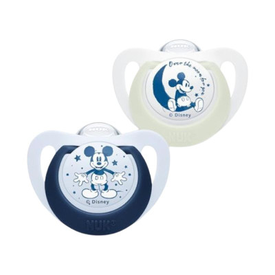 Nuk Star Day&Night Mickey Chupeta Silicone 18-36M | Farmácia d'Arrábida