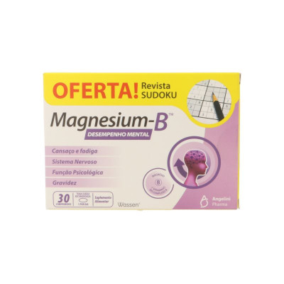 Magnesium-B Comprimidos x30 + Oferta revista Sudoku | Farmácia d'Arrábida