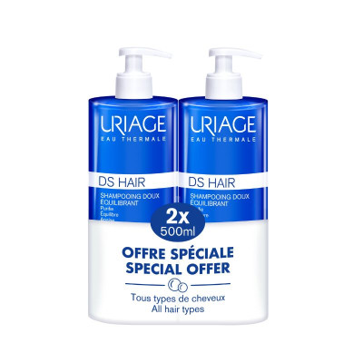 Uriage DS Champô Suave Equilíbrio 2x500ml Preço Especial  | Farmácia d'Arrábida