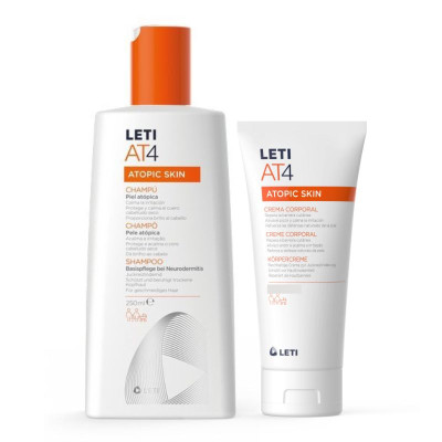 Leti At4 Champô 250 ml Oferta Creme Corpo 50ml | Farmácia d'Arrábida